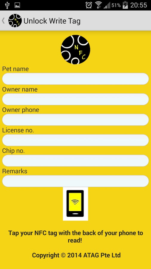 NFC Pet Tag for lost pet截图7