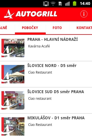 Autogrill CZECH REPUBLIC截图5