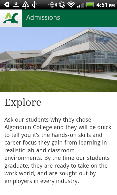 Algonquin College - Admissions截图2