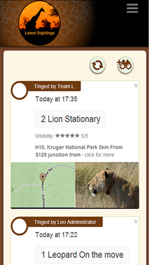 Latest Kruger Sightings截图3