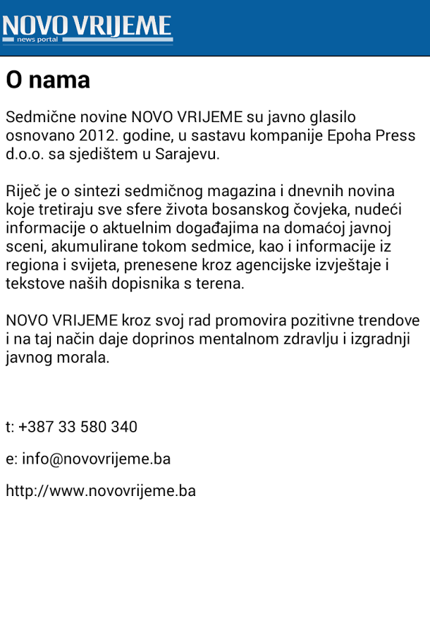 Novo Vrijeme截图4