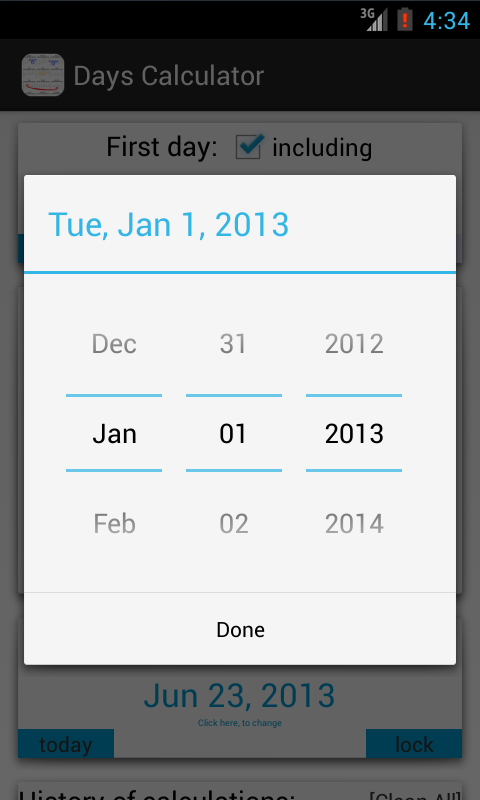 Days Calculator Free截图3