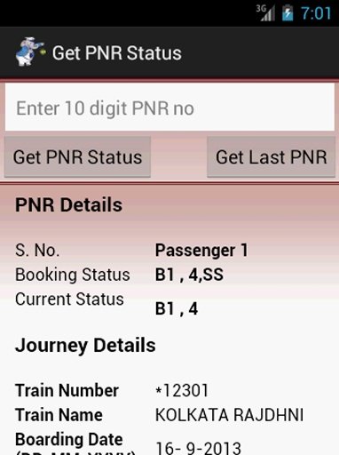 Get PNR Status截图4