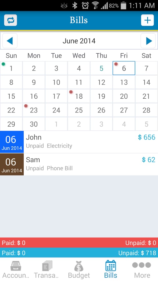 Expense Planner Free Bud...截图5