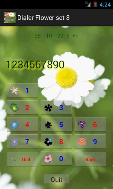 Dialer Flower 8截图2