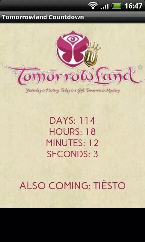 Tomorrowland 2014 Countd...截图2