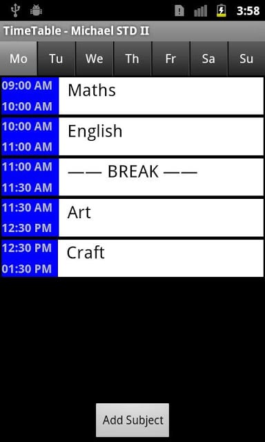 Time Table Pro截图3