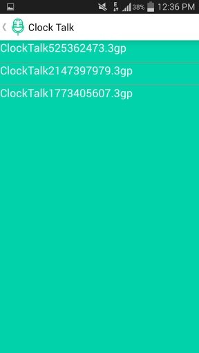 Clock Talk Voice Recorder截图5