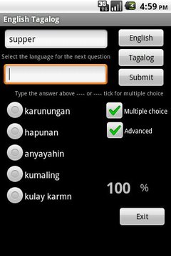 English Tagalog Dictionary截图