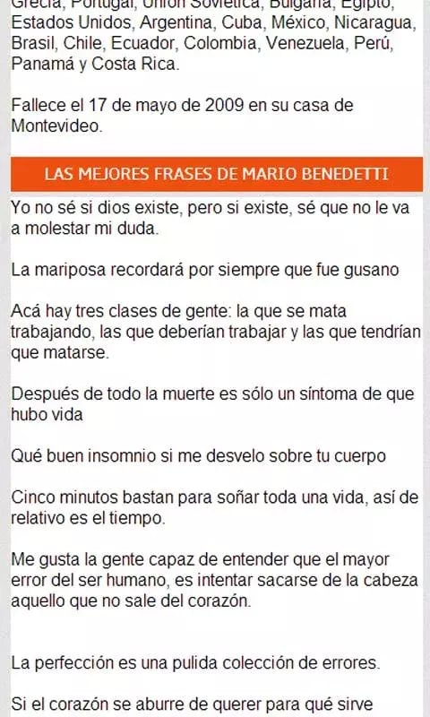 Frases de Mario Benedett...截图1