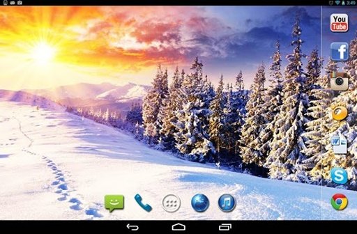 Winter Mountains HD LWP截图4