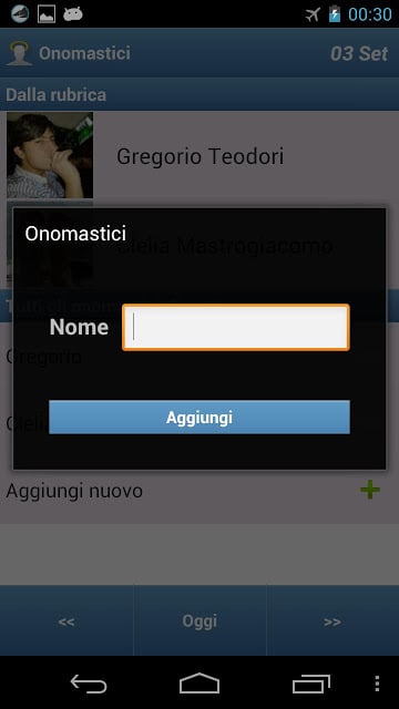 Onomastici Widget截图2