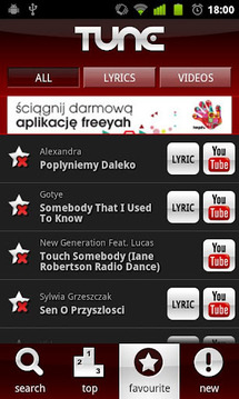 Tune.pl - teksty piosenek截图