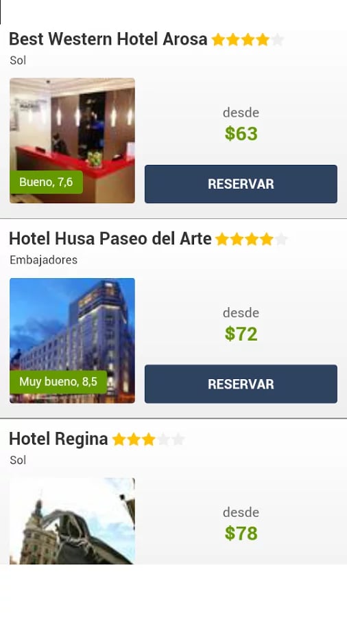 Hoteles en Madrid截图1