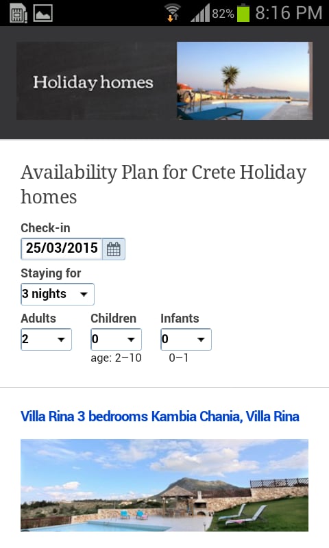 Crete Holiday Homes OTA截图1