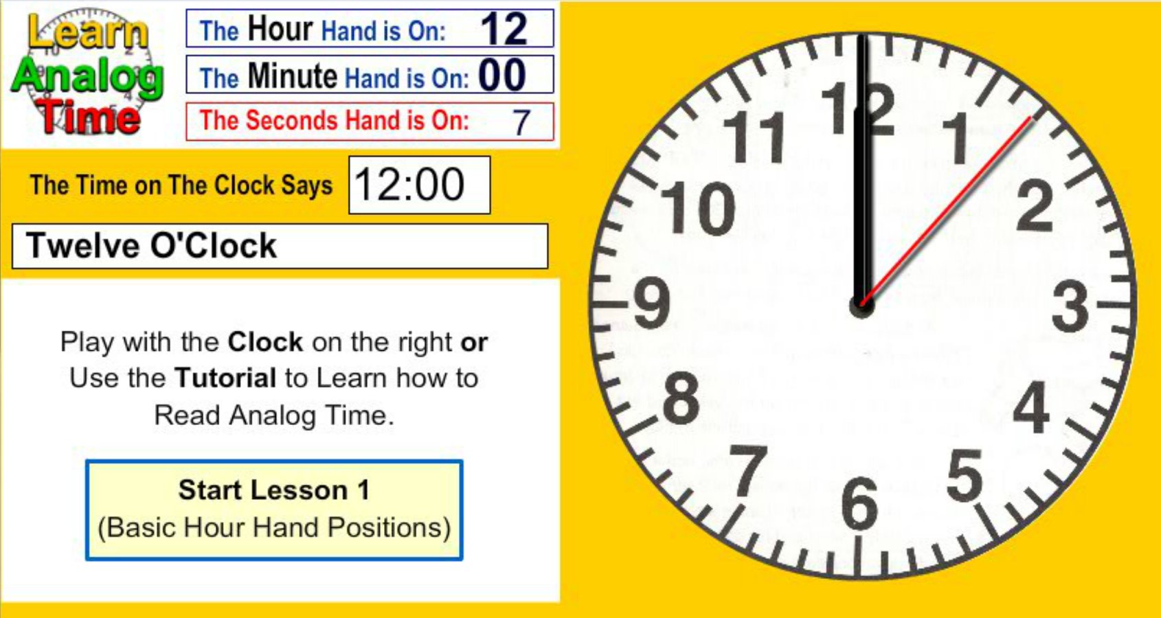 Learn Analog Time截图2