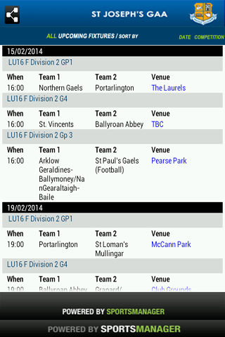 St Josephs GAA - Laois截图2