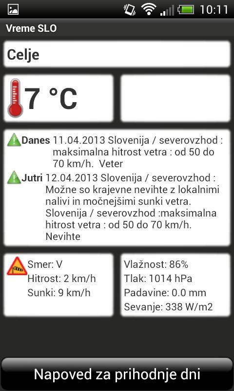 Vreme SLO截图2