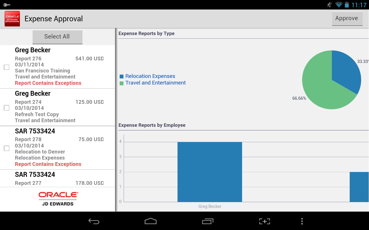 Expense Approval - JDE E...截图4