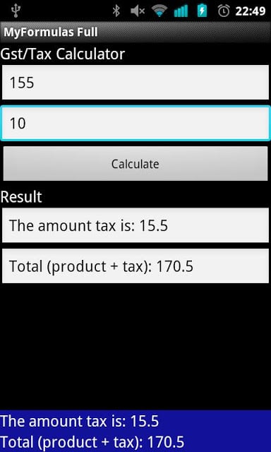 myFormulas (BMI, Pythagoras..)截图5