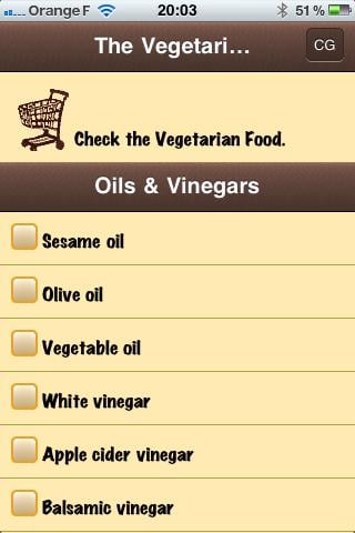 Vegetarian Grocery List截图2