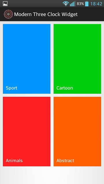 Modern Three Clock Widget截图1