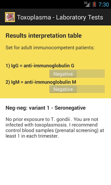 Toxoplasmosis pregnancy - Lite截图2