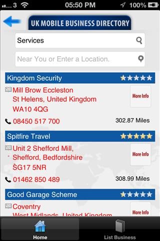 UK Mobile Business Directory截图1