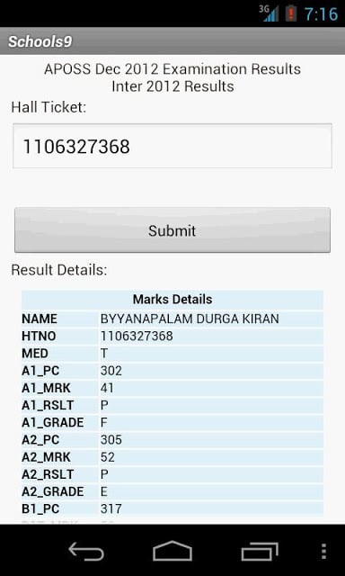 Schools9 - Exam Results截图1