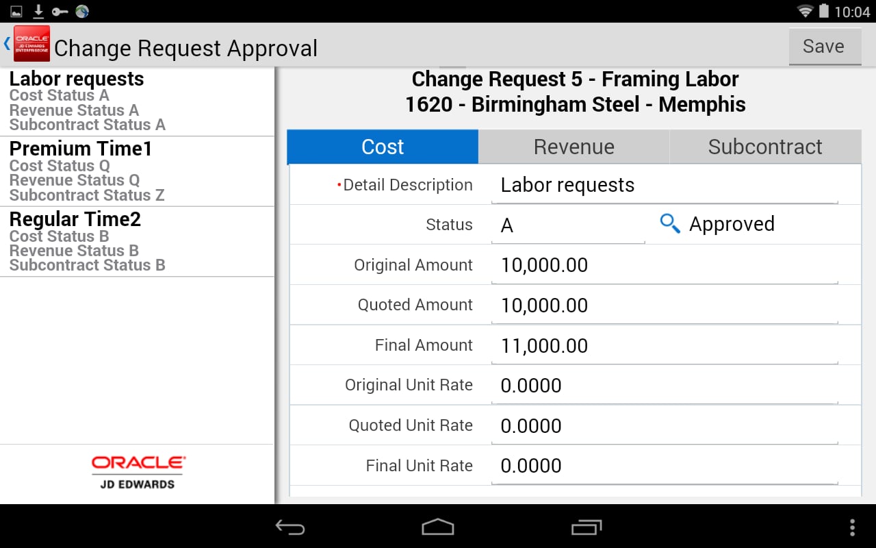 Change Req Approval - JD...截图6