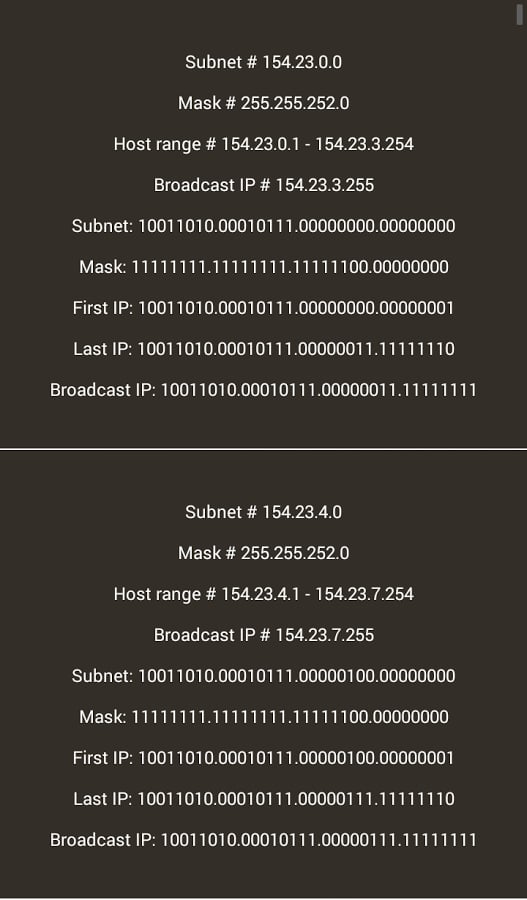 Subnet Calc截图3