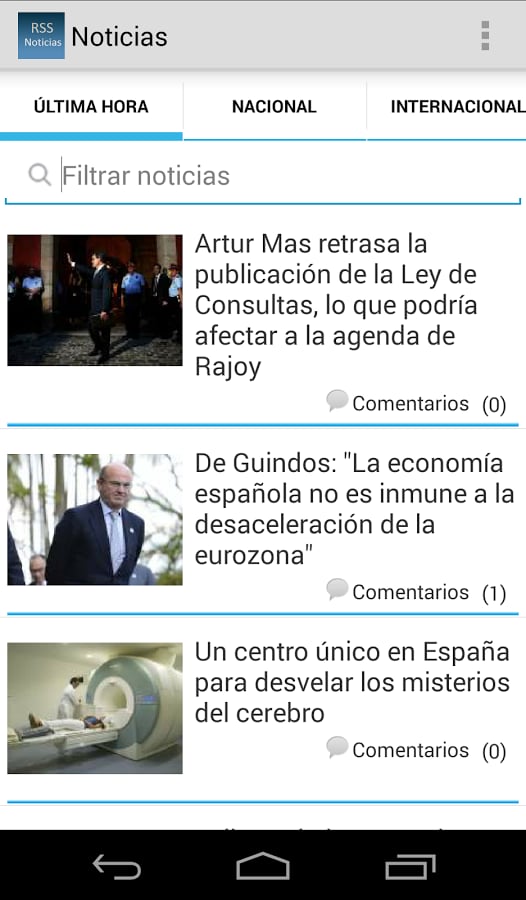 RSS Noticias - En minuto...截图2