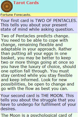 Tarot Cards Fortune Forecasts截图2