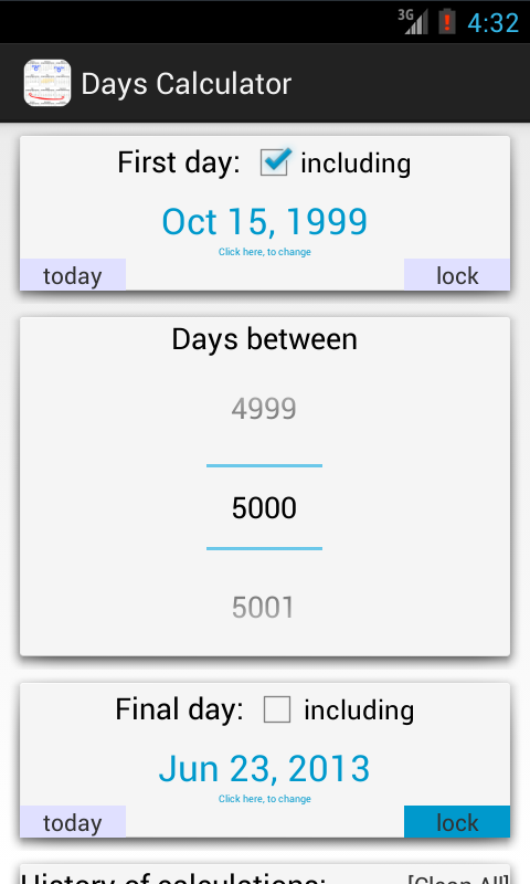 Days Calculator Free截图2