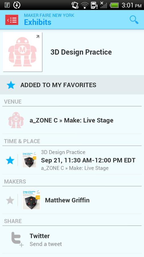 Maker Faire - The Official App截图4