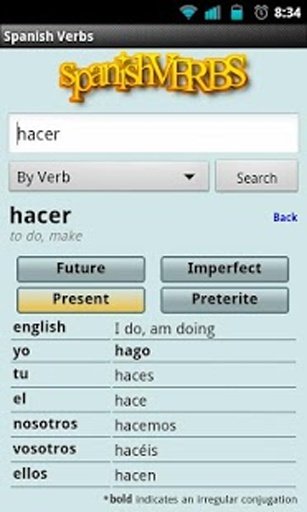 Spanish Verbs Free截图4