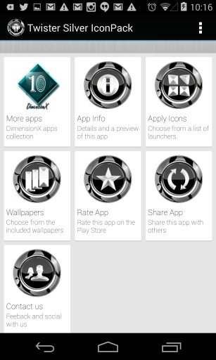 Silver Twister Icons Pack截图2