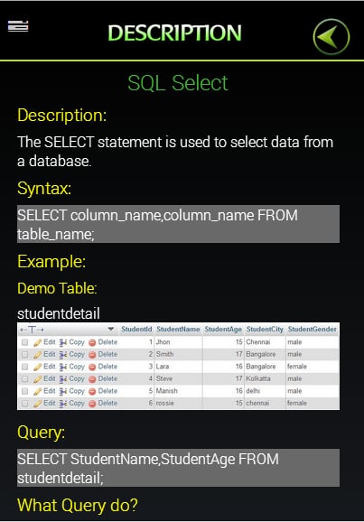 SQL Guide &amp; Tutorial截图2