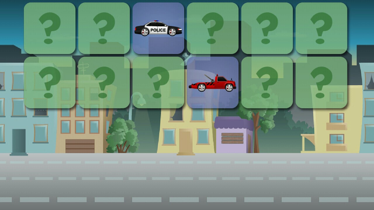 Memory cars kids game截图5