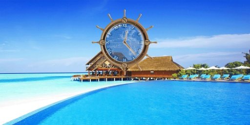 Maldives Island Travel Compass LWP截图2