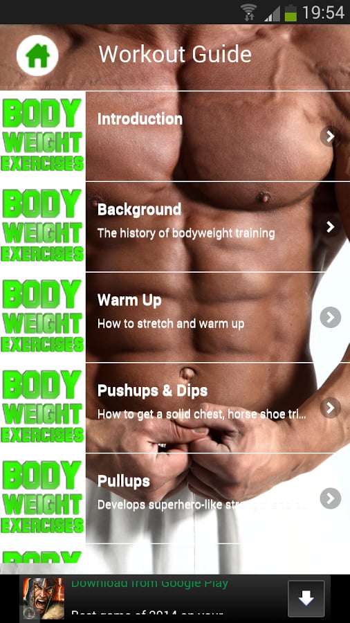 Body Weight Exercises截图1