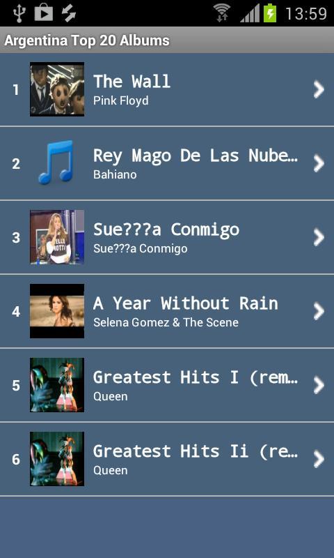 Argentina Top Music Char...截图3