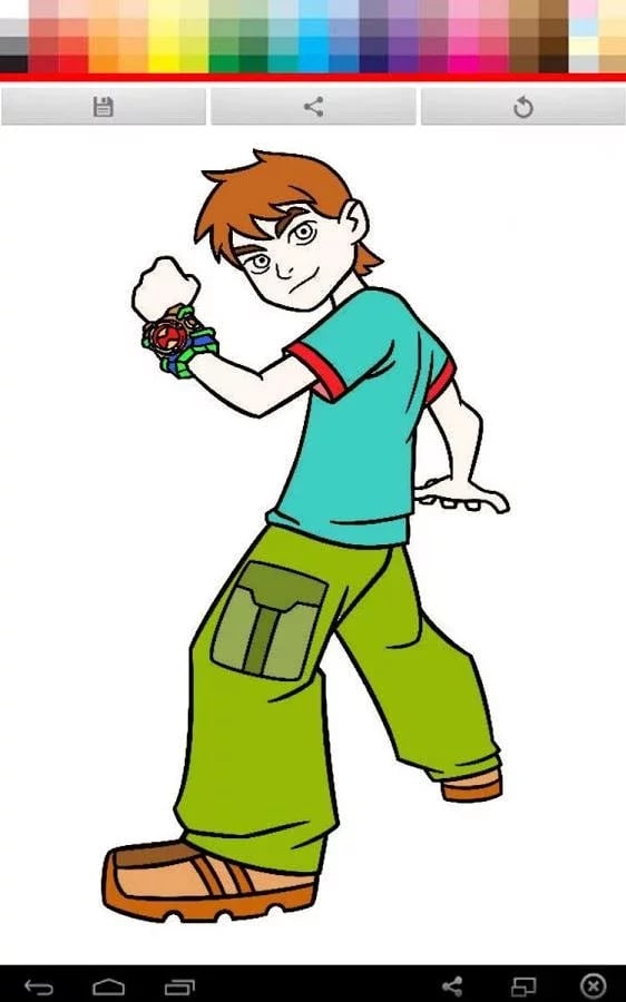 Ben 10 Coloring截图1