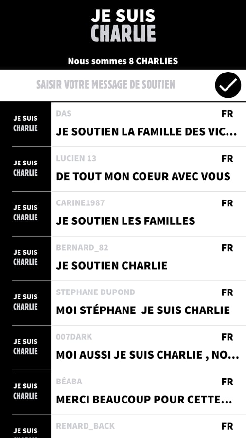 JE SUIS CHARLIE : Messag...截图2