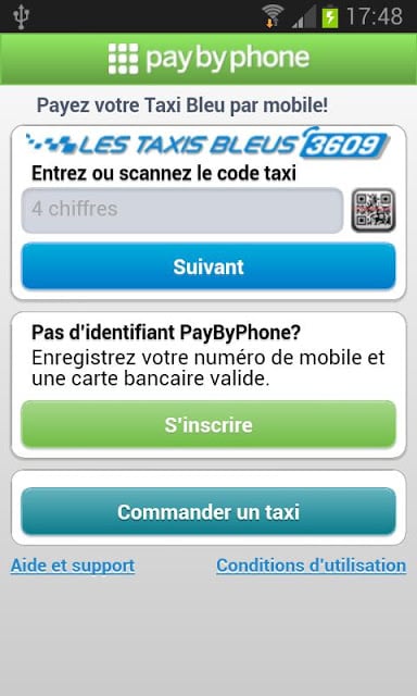 PayByPhone Taxis Bleus截图1