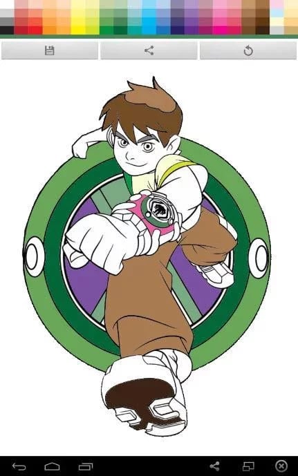 Ben 10 Coloring截图2