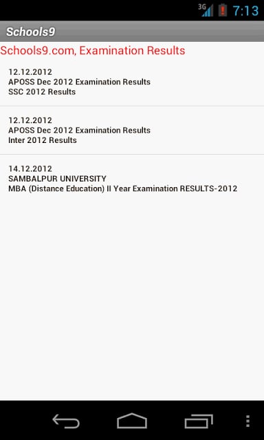 Schools9 - Exam Results截图2