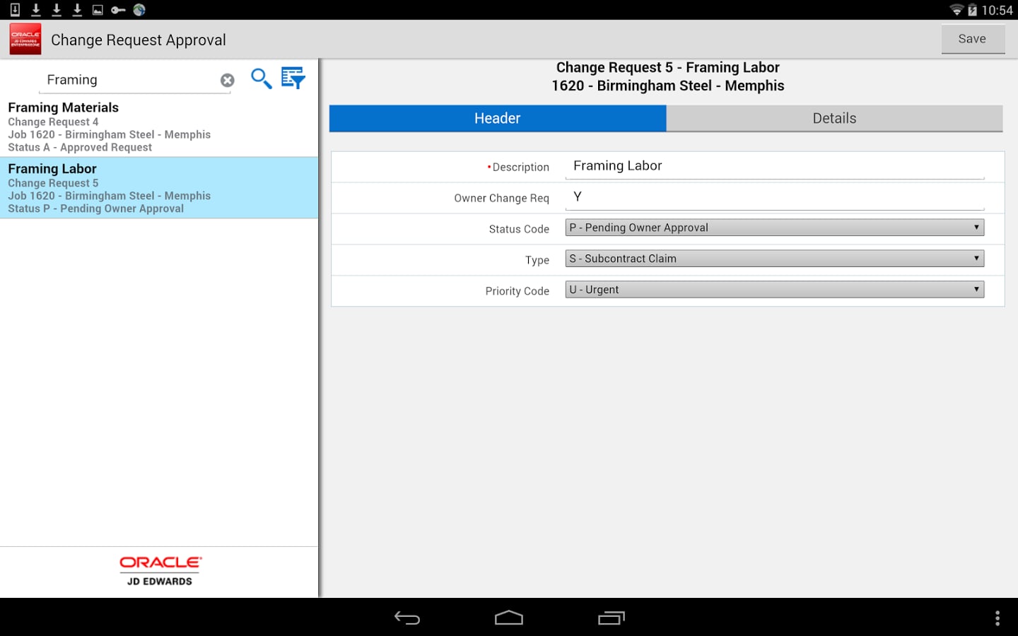 Change Req Approval - JD...截图5