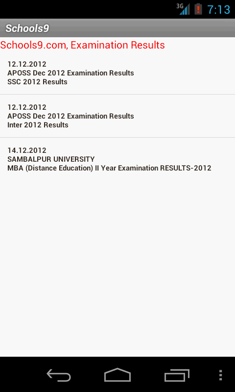 Schools9 - Exam Results截图4