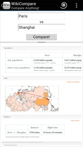 Wiki Compare -Compare Anything截图3